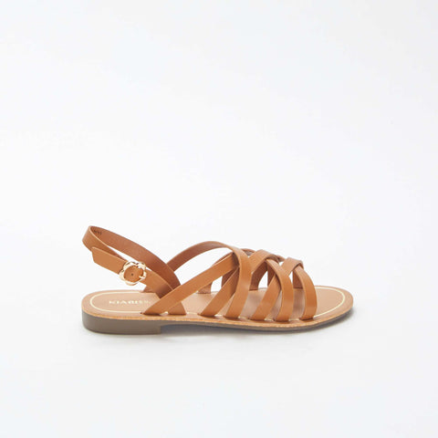 Sandales unies multi-brides