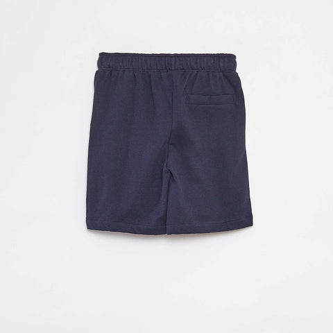Short en textile texturé avec 2 poches