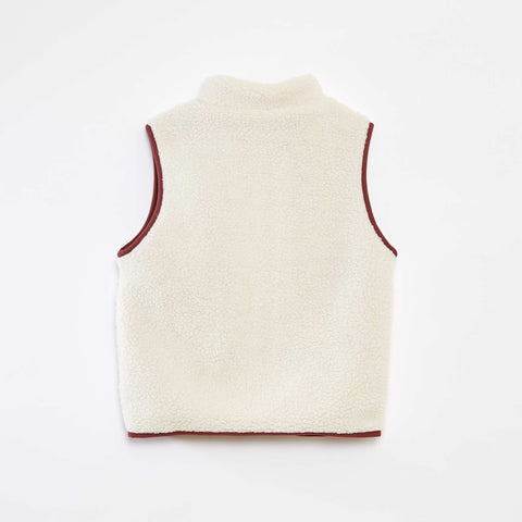 Gilet sans manches avec effet moutonné