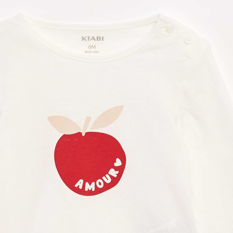 T-shirt manches longue impirmé