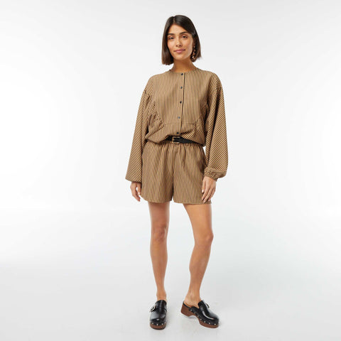 Chemisier oversize avec rayures