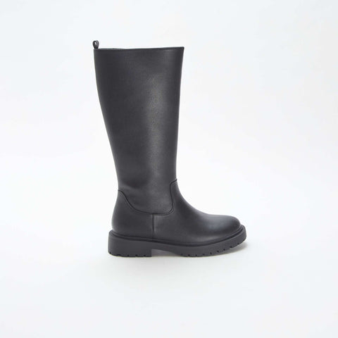 Bottes hautes en suédine