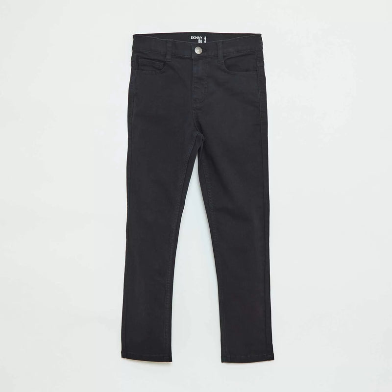 Pantalon Skinny / coupe très ajustée 5 poches – Noir – Kiabi Maroc