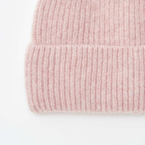 Bonnet côtelé avec revers