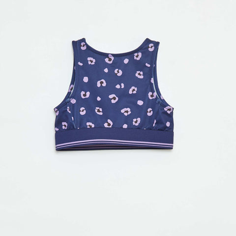 Brassière de sport en matière stretch