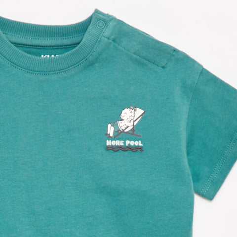 T-shirt imprimé poitrine & dos