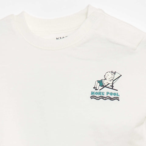 T-shirt imprimé poitrine & dos