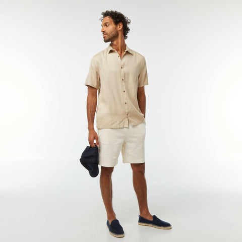 Chemise manches courtes unies