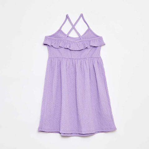 Robe à bretelles avec volants