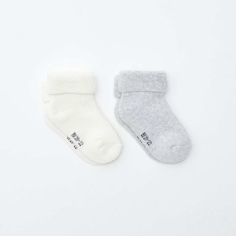 Lot de 2 paires de chaussettes naissance