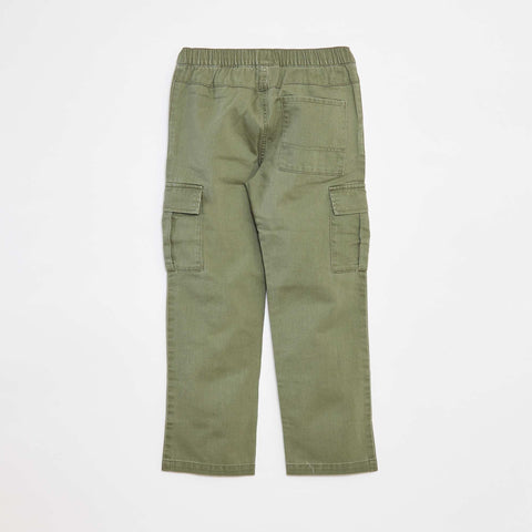 Pantalon multipoche avec taille ajustable