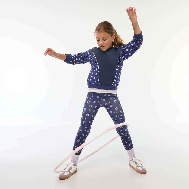 Legging de sport en matière stretch – Bleu – Kiabi Maroc