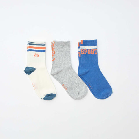 Lot de 3 paires de chaussettes de tennis