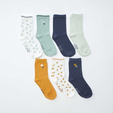 Lot de 7 paires de chaussettes mi-hauteur