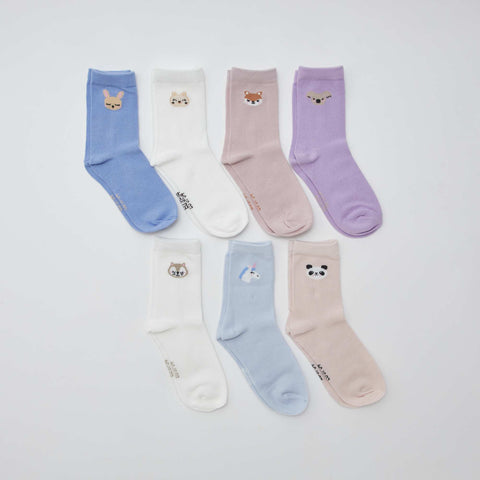 Lot de 7 paires de chaussettes mi-hauteur