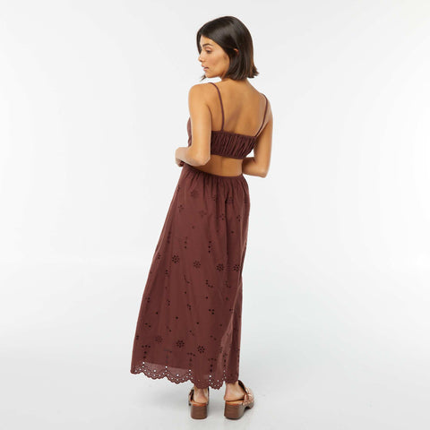 Robe midi ouverture sur les côtés