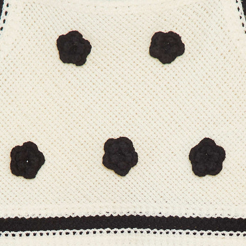 Débardeur en crochet avec fleurs