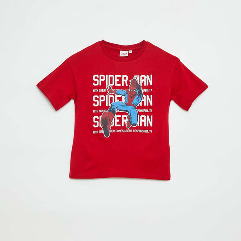 T-shirt 'Marvel' imprimé à manches courtes