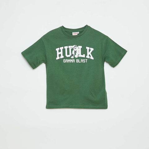 T-shirt 'Marvel' imprimé à manches courtes