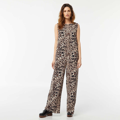 Combinaison pantalon sans manches avec motif