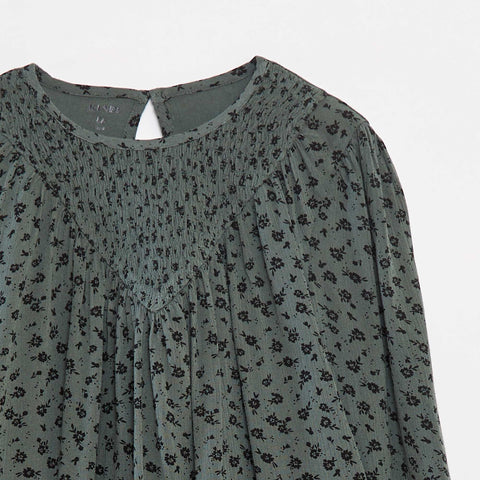 Blouse imprimée en maille crêpe