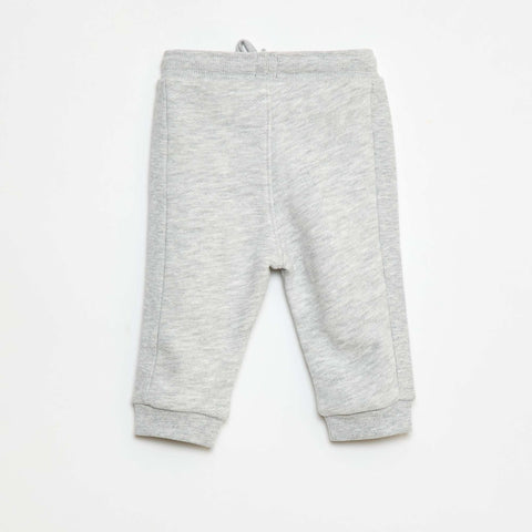 Pantalon jogging chiné en french terry