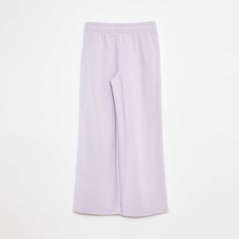 Jogging wide leg avec taille élastiquée