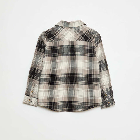Chemise à carreaux en flanelle