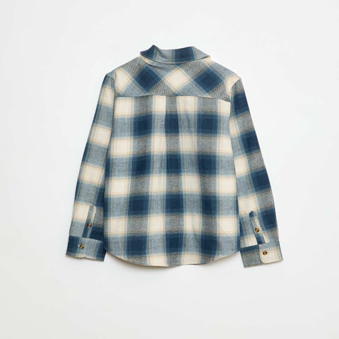 Chemise à carreaux en flanelle
