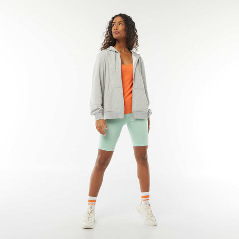 Sweat zippé à capuche basique