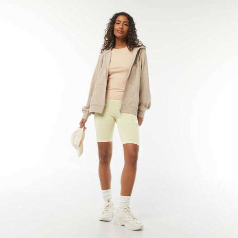 Sweat zippé à capuche basique