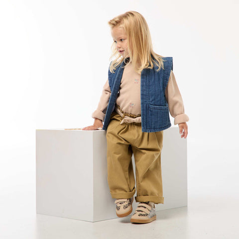 Veste sans manches en jean