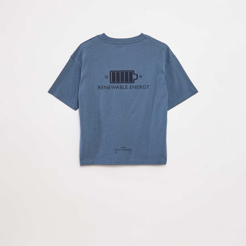 T-shirt imprimé à message