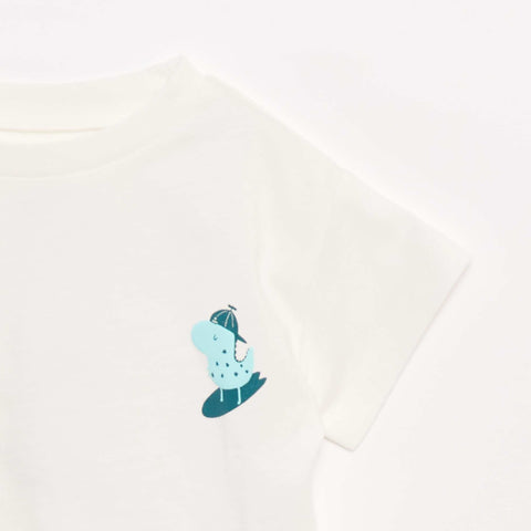 T-shirt imprimé fantaisie à manches courtes