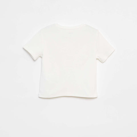 T-shirt à manches courtes avec nœuds décoratifs
