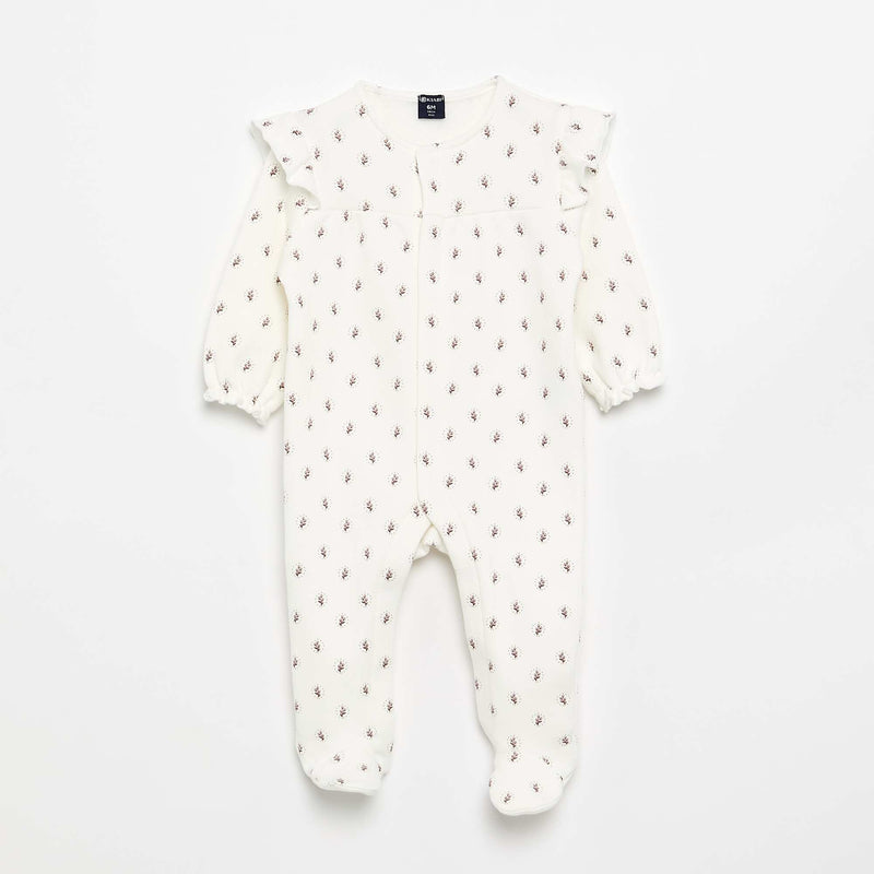 Pyjama chaud dors bien avec pieds – Blanc – Kiabi Maroc