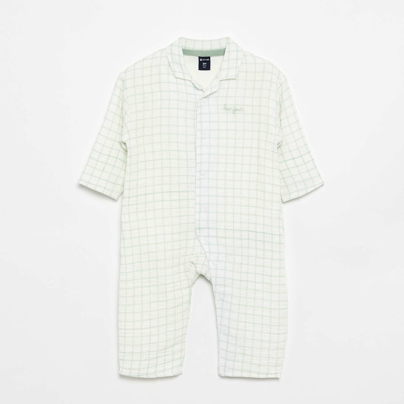 Pyjama dors bien à carreaux – Vert – Kiabi Maroc