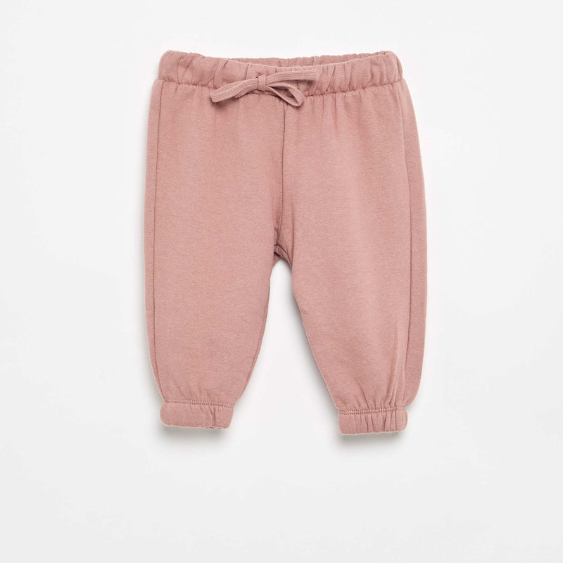 Pantalon de jogging en polaire – Rose – Kiabi Maroc