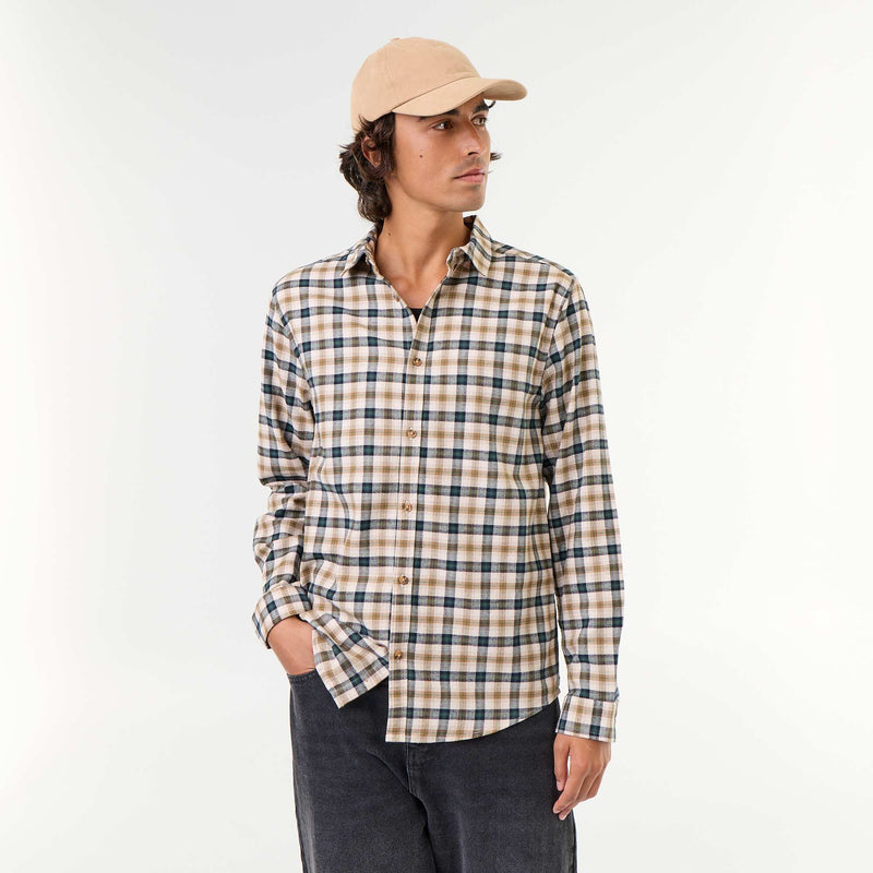 Chemise à carreaux – Vert – Kiabi Maroc
