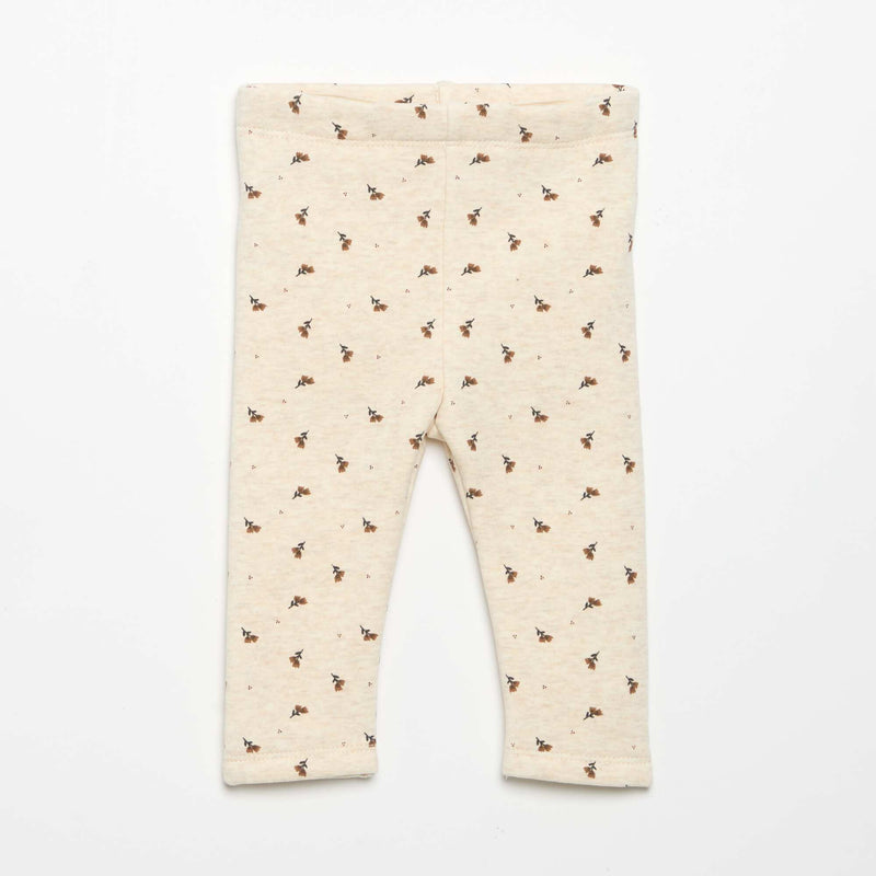 Legging en molleton – Beige – Kiabi Maroc