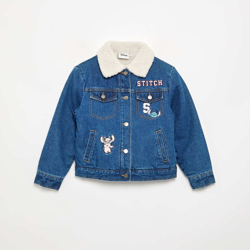 Veste en denim 'Disney' 'Stitch' – Bleu – Kiabi Maroc
