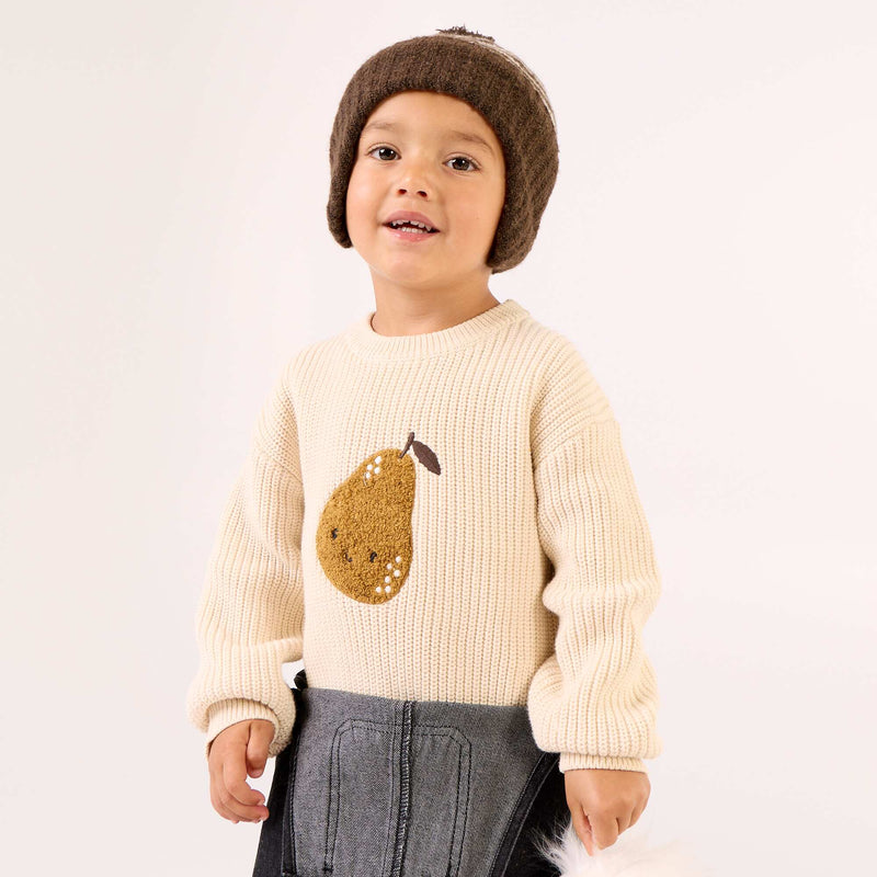 Pull à manches longues – Beige – Kiabi Maroc