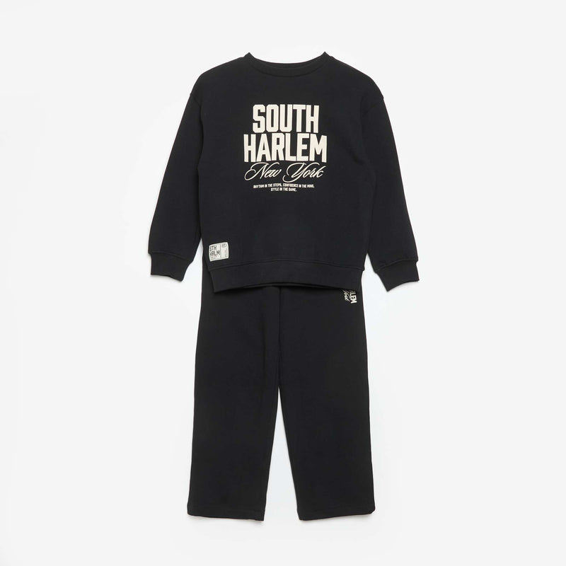 Ensemble jogging sweat + pantalon - 2 pièces – Noir – Kiabi Maroc