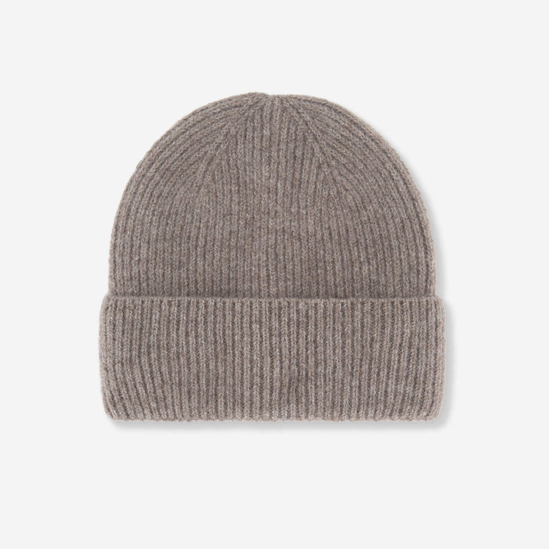 Bonnet uni en maille côtelée – Beige – Kiabi Maroc