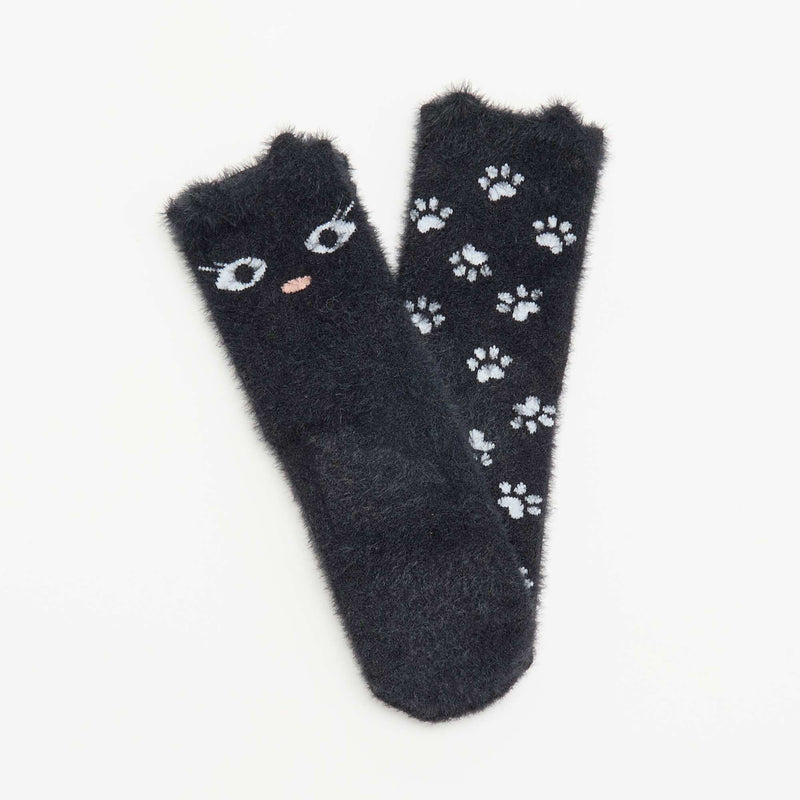 Lot de 2 paires de mi-chaussettes fantaisie – Noir – Kiabi Maroc