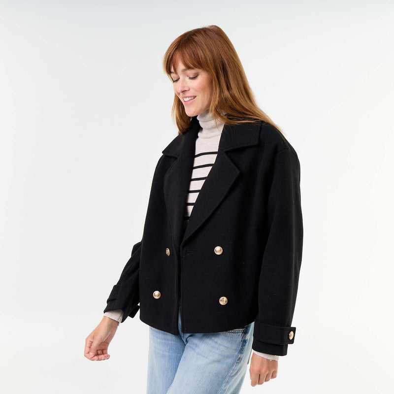 Manteau – Noir – Kiabi Maroc