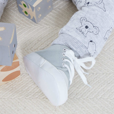 Baskets montantes en toile