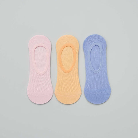 Lot de 3 paires de chaussettes invisibles