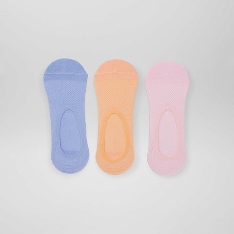Lot de 3 paires de chaussettes invisibles