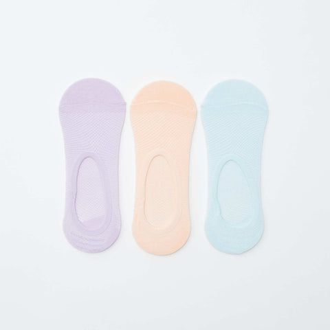 Lot de 3 paires de chaussettes invisibles